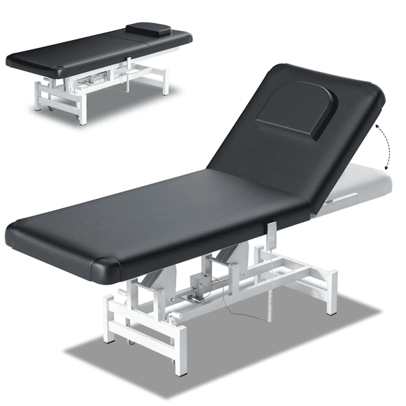 STICCIO Dual Motor Electric Massage Table with Lockable Casters, 1500 lbs Capacity for Spa Clinic