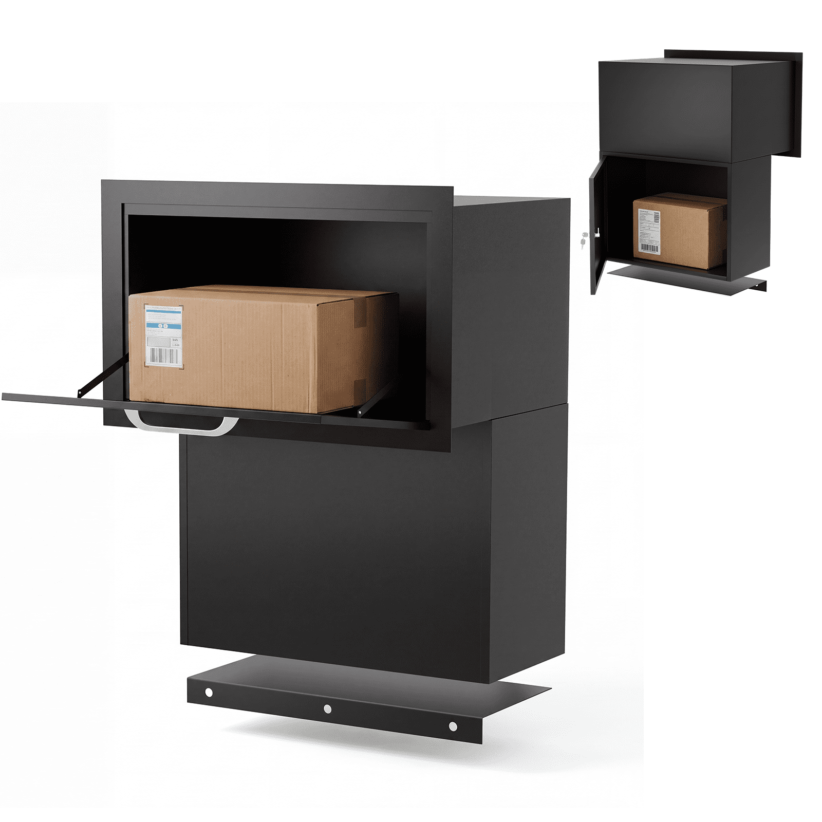 Meals Parcel Box STICCIO Through the Wall Package Delivery Box, Lockable Parcel Drop Box ...