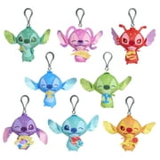 Disney Stitch Outta This World Clip-On Blind Bag Plush, Mystery 3.5-inch Colorful Plushie, Ages 2 up