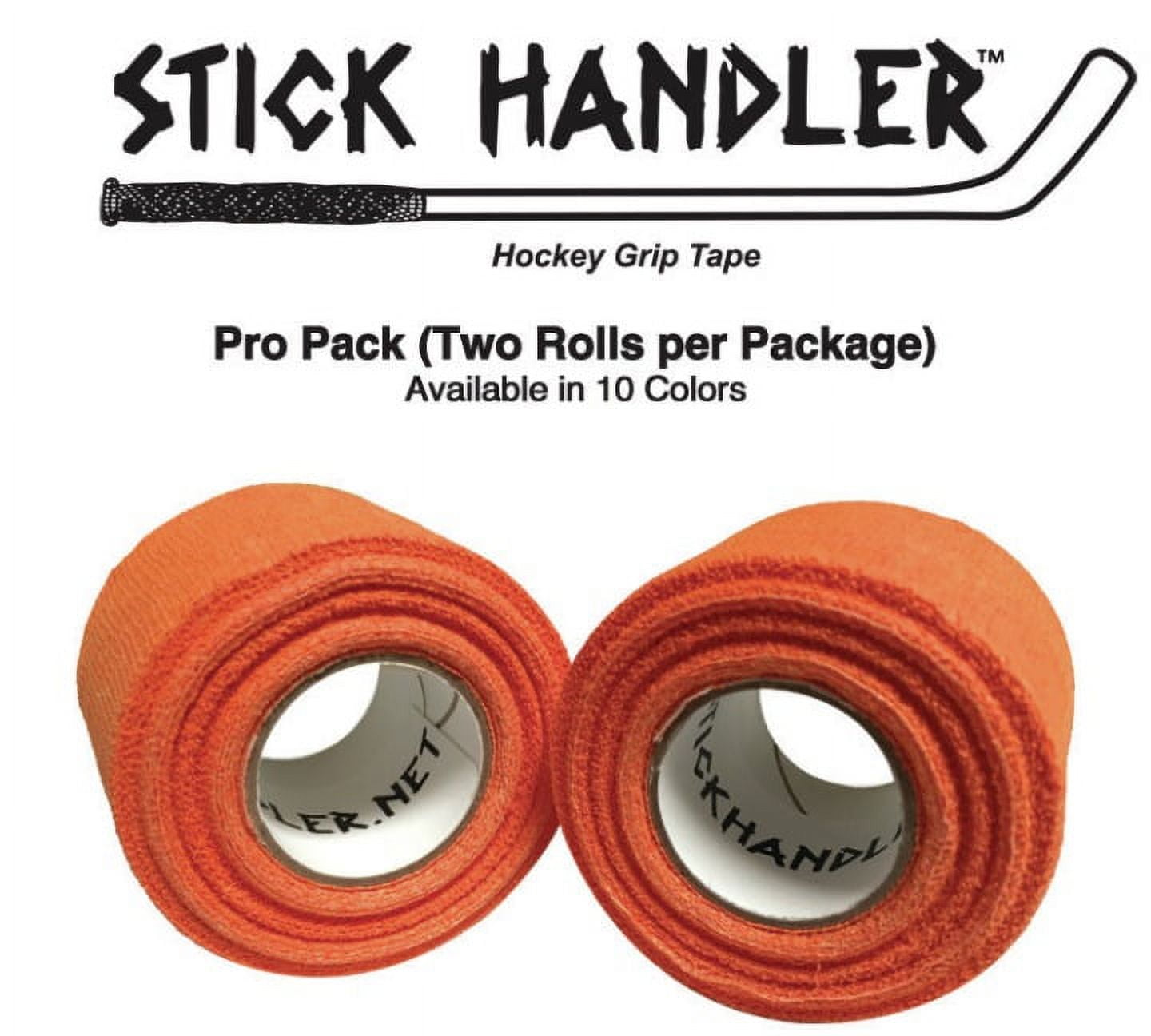 STICK HANDLER™  Professional Hockey Grip Tape Pro Pack  (Orange|Two Pack)