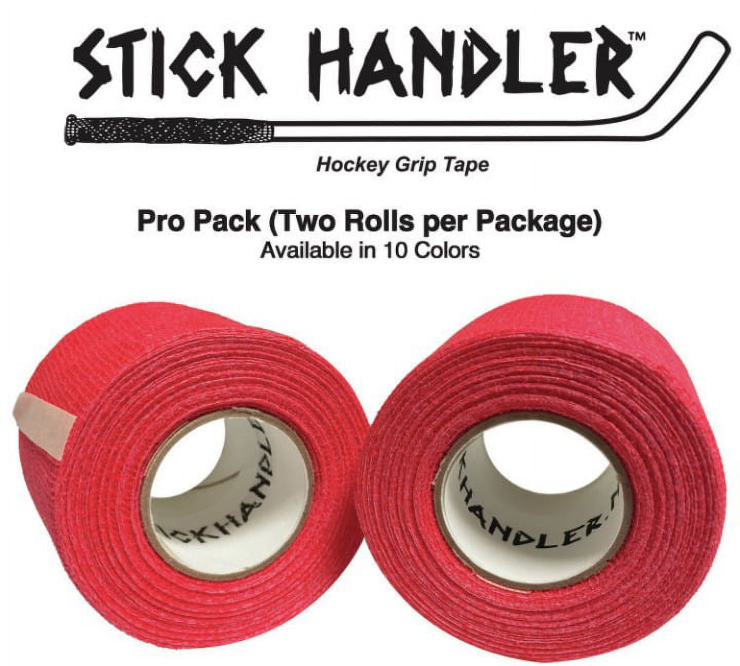 STICK HANDLER™  Professional Hockey Grip Tape Pro Pack  (Red|Two Pack)