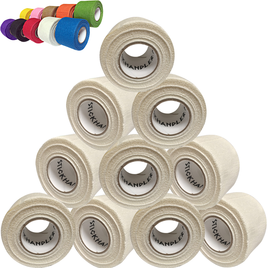 STICK HANDLER™  Professional Hockey Grip Tape Pro Pack  (White | Ten Pack)