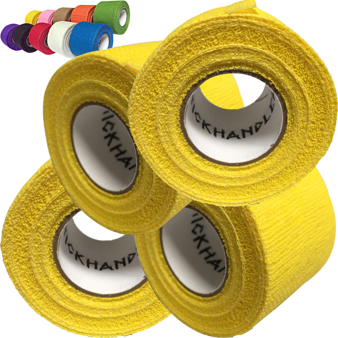 STICK HANDLER™  Professional Hockey Grip Tape Pro Pack  (Yellow | Four Pack)