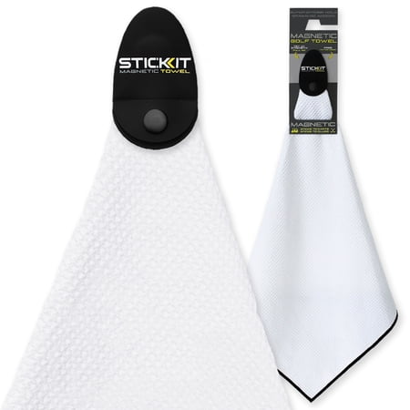 STICKIT Magnetic Golf Towel - White