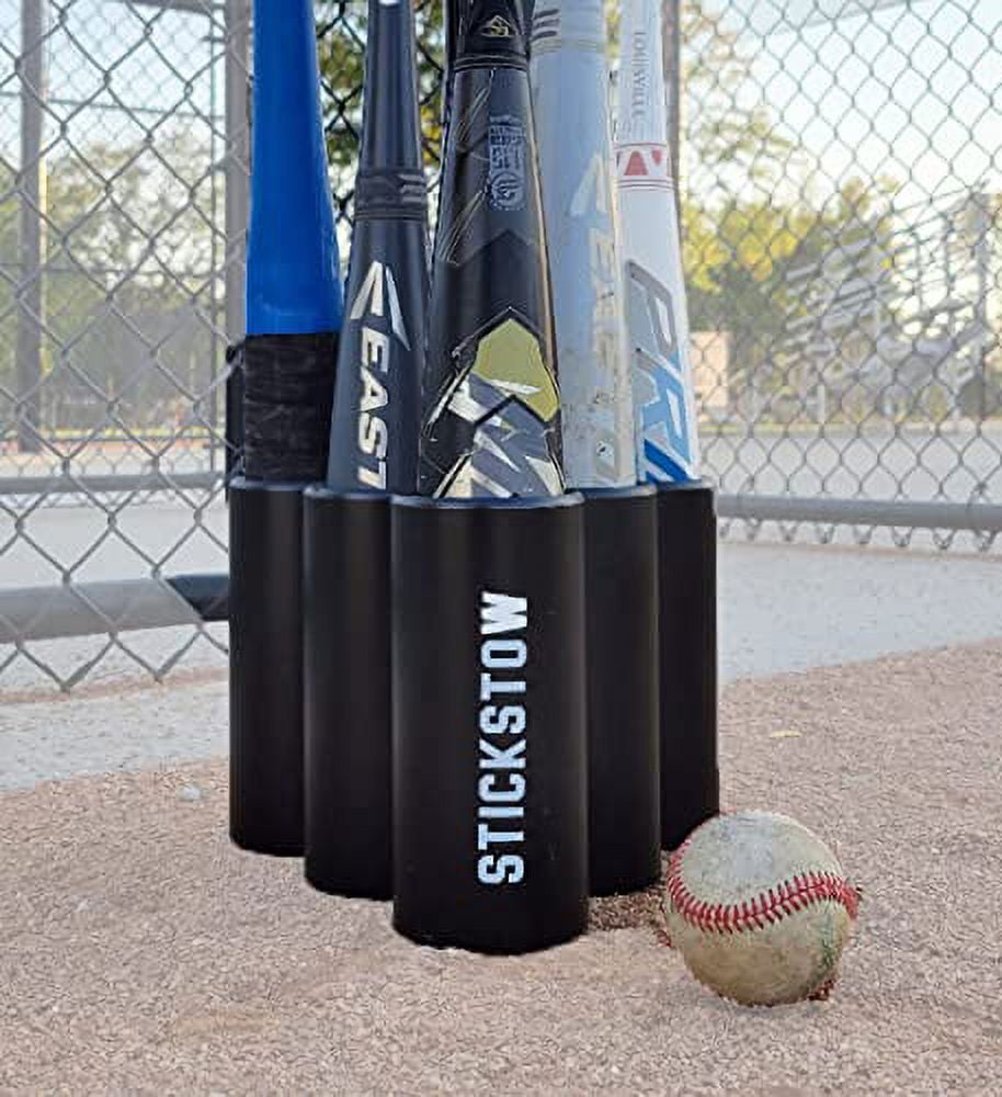 STICKSTOW Baseball Bat Holder — 6 Bats Freestanding Light Weight