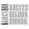 thumbnail image 1 of STIFFIE Alpha-Numeric Automotive Decal, Metallic Silver, 3", for Boats and Watercraft PWC, 1 of 8