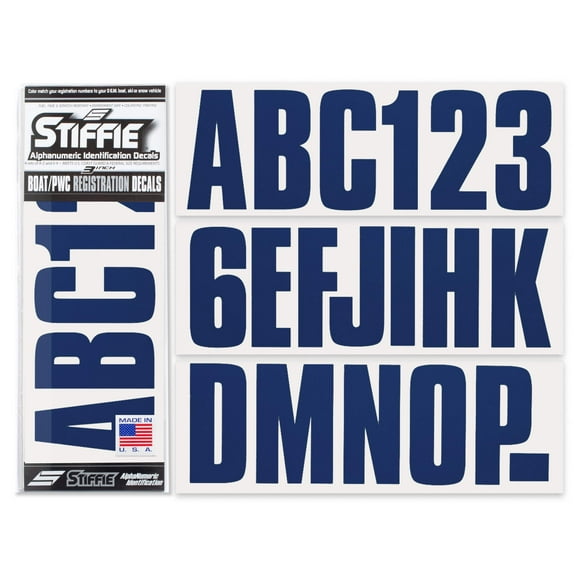 STIFFIE Navy Alpha Numeric Identification Custom Kit (4 Count)
