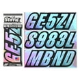 thumbnail image 1 of STIFFIE Techtron Chrome/Black 3" Alpha-Numeric Identification Custom Kit Registration Numbers & Letters Marine Stickers Decals for Boats & Personal Watercraft PWC, 1 of 8