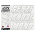thumbnail image 1 of STIFFIE Techtron White/Silver SUPER STICKY 3" Alpha-Numeric Identification Kit Registration Numbers Letters Stickers Decals for Boats & Personal Watercraft PWC SeaDoo SPARK, Inflatable Boats, RIB, PVC, 1 of 9