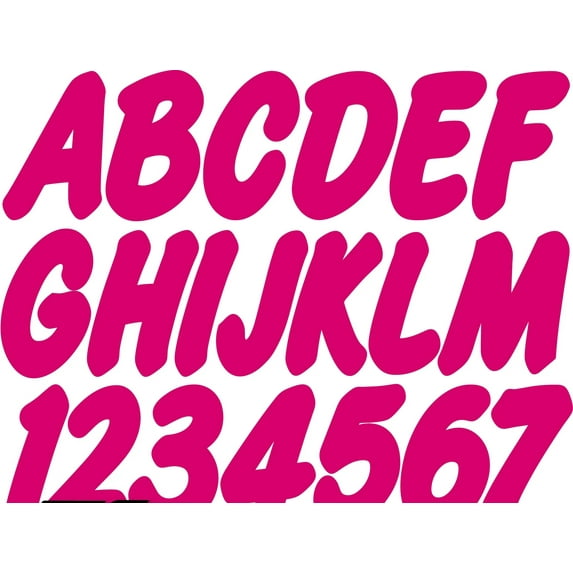 STIFFIE Whip-One Berry 3" Alpha-Numeric Registration Identification Numbers Stickers Decals for Boats & Personal Watercraft