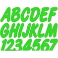 thumbnail image 1 of STIFFIE Whip-One Electric Green 3" Alpha-Numeric Registration Identification Numbers Stickers Decals for Boats & Personal Watercraft, 1 of 5