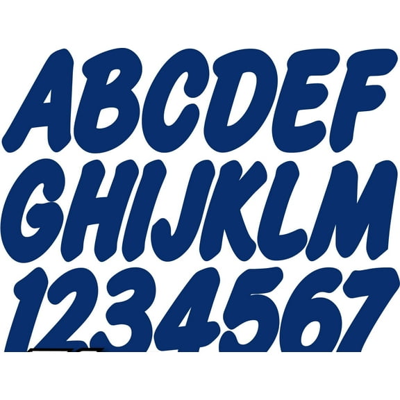 STIFFIE Whip-One Navy 3" Alpha-Numeric Registration Identification Numbers Stickers Decals for Boats & Personal Watercraft
