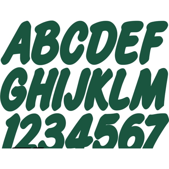 STIFFIE Whip-One Racing Green 3" Alpha-Numeric Registration Identification Numbers Stickers Decals for Boats & Personal Watercraft