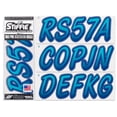 thumbnail image 1 of STIFFIE Whipline Aqua / Navy 3" Alpha-Numeric Identification Custom Kit Registration Numbers & Letters Marine Stickers Decals for Boats & Personal Watercraft PWC, 1 of 9