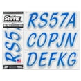 thumbnail image 1 of STIFFIE Whipline Blue / Metallic Silver 3" Alpha-Numeric Identification Custom Kit Registration Numbers & Letters Marine Stickers Decals for Boats & Personal Watercraft PWC, 1 of 8