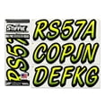 Whipline Electric Green/Black 3 Boat & PWC Registration Decal Whipline Electric Green/Black 3 Boat & PWC Registration Decal