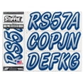thumbnail image 1 of STIFFIE Whipline Metallic Silver / Navy 3" Alpha-Numeric Identification Custom Kit Registration Numbers & Letters Marine Stickers Decals for Boats & Personal Watercraft PWC, 1 of 8