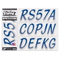 thumbnail image 1 of STIFFIE Whipline Navy / Metallic Silver 3" Alpha-Numeric Identification Custom Kit Registration Numbers & Letters Marine Stickers Decals for Boats & Personal Watercraft PWC, 1 of 8