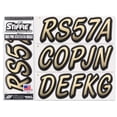 thumbnail image 1 of STIFFIE Whipline Sand / Black 3" Alpha-Numeric Identification Custom Kit Registration Numbers & Letters Marine Stickers Decals for Boats & Personal Watercraft PWC, 1 of 1