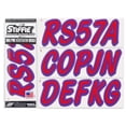 thumbnail image 1 of STIFFIE Whipline Solid Red/Purple 3" Alpha-Numeric Registration Identification Numbers Stickers Decals for Boats & Personal Watercraft, 1 of 8