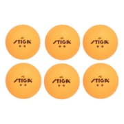 STIGA 2-Star Orange Table Tennis Balls (6-Pack)