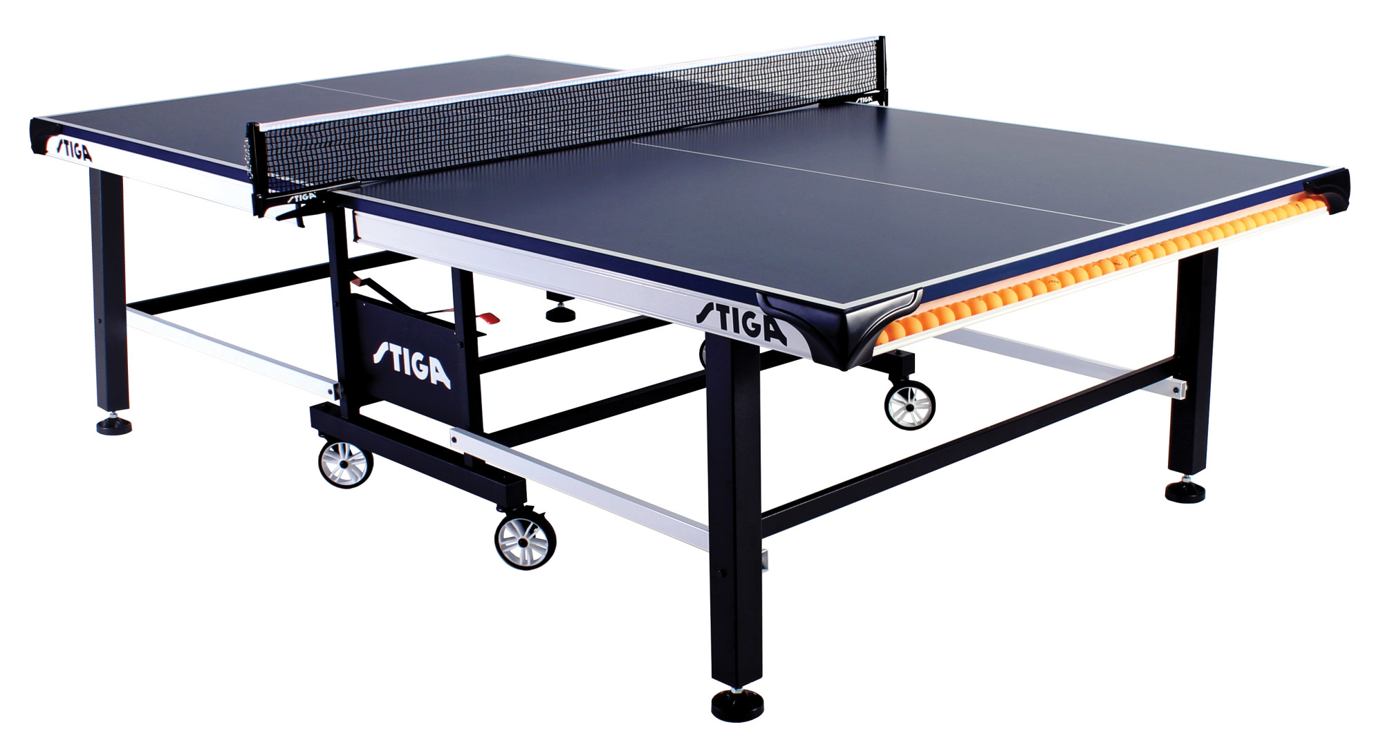 STIGA Tournament Series 520 Tournament-Grade Indoor Table Tennis Table with Premium Clipper Net and Post Included - image 1 of 19