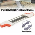 thumbnail image 1 of STIHL Compatible 2-in-1 Chainsaw Chain Sharpener File 3/16" (4.8mm) - Professional Quick Sharpening Tool with Depth Gauge, 1 of 12