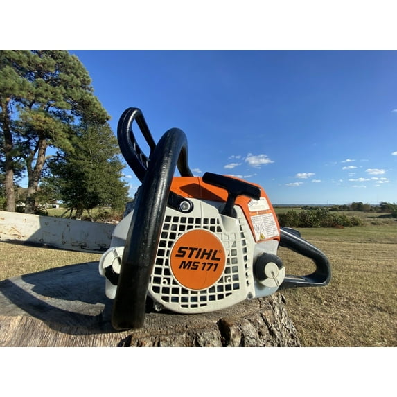 STIHL MS171 Chainsaw 16-inch Gas Powered Professional Mini BOSS - Lightweight Homeowner Chainsaw
