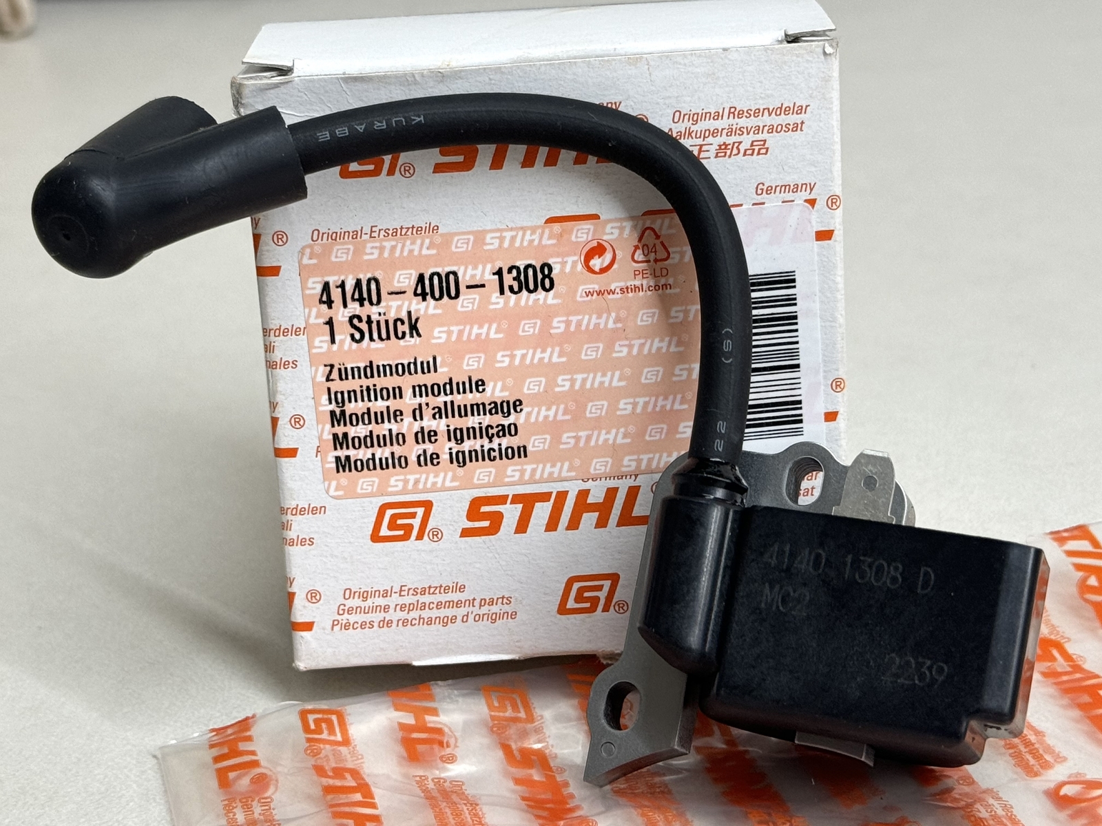 Bobina Di Accensione Di Ricambio: Compatibile Con Modelli Stihl (4140 400 1301, FC55, FS38 E Altri). Scintilla Potente!