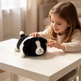thumbnail image 1 of STIJGGN Black White Dog Plush Toy, Lying Flat Soft Border Collie Stuffed Puppy, Comforting Companion & Cute Bedroom Decor Gift for K*ids Adults, 1 of 6