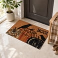 thumbnail image 1 of STIJGGN Halloween Boo Crow Pumpkin Coir Rug, 23"×15" Fall Outdoor Front Door Decor Mat, Washable Hand-Woven Rug for Layered Doormat, Autumn Halloween Thanksgiving Carpet for Porch, Entryway, 1 of 3