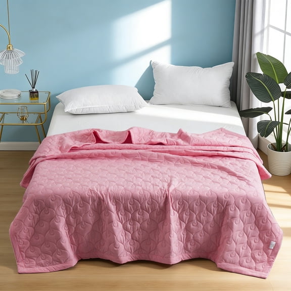STIJGGN&nbsp;Cooling Comforter,&nbsp;Double-Sided Cold Tech Fabric,&nbsp;Instant Cool Anti-Pilling Reversible Ice Thin for Heat Prone People Hotel Room Short Trip All Season Light Bedding