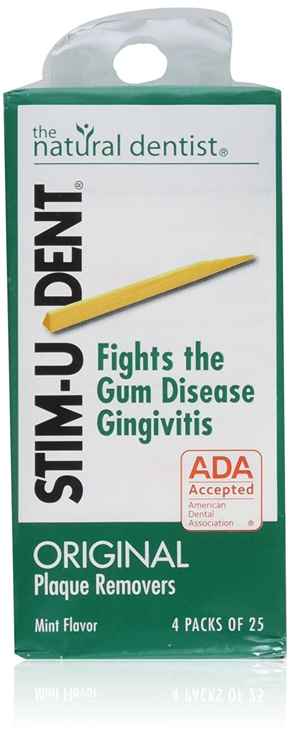 The Natural Dentist StimUDent Original Plaque Removers, Mint, 100 Ct