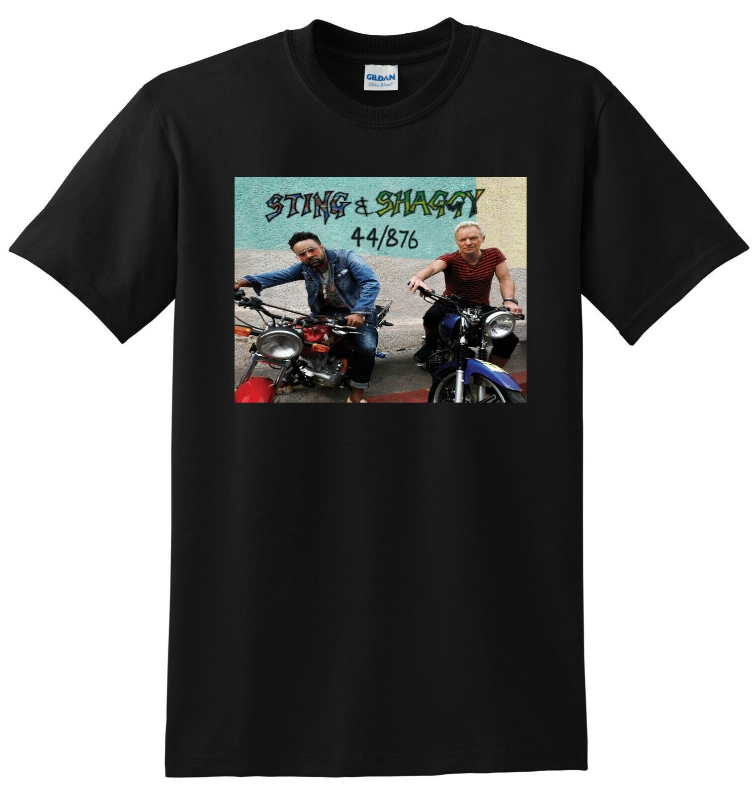 T-shirt Gun Club Miami - Design Vintage Vinyl CD Cover - 100% Cotton - Manches Courtes