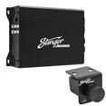 thumbnail image 1 of STINGER Audio MT-1000.1v2 Monoblock 1000 Watt RMS Car Audio Compact Subwoofer Amplifier w/Remote Control Bass Knob, Class D, Hexfet Mosfet, Subsonic Filter, Low-Pass Filter, Bass Boost Q, 1 of 5