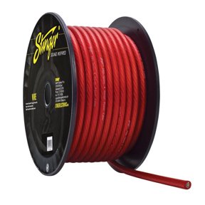 Stinger SPW14TR Pro Series 4 AWG Translucent Red Power Wire