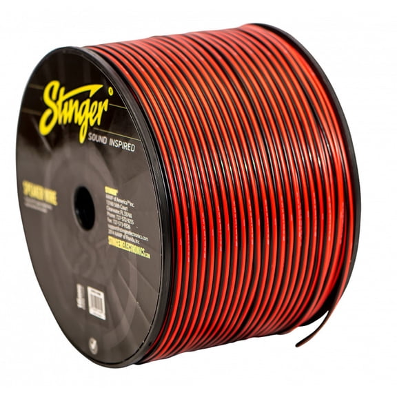 Stinger SPW516RB PRO Series 16 Gauge Red/Primary Wire 1000-Feet (Red/Black)