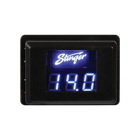STINGER SVMB Blue Volt Digital Voltage Meter Car Gauge