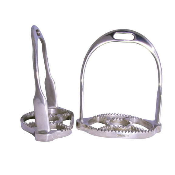 STIRRUP TRAIL IRON W/SANDPAPER & RUBBER PAD 4.5