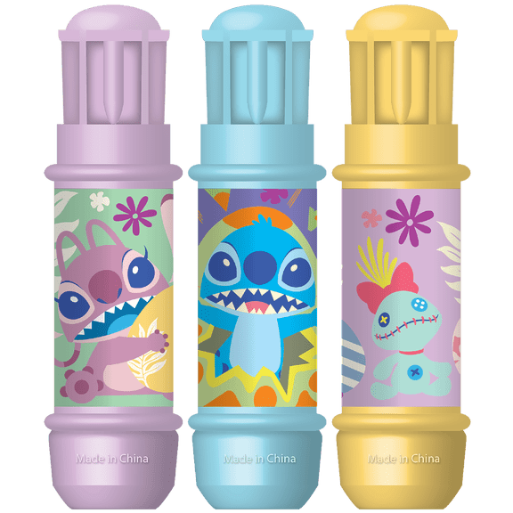 Stitch 3 pack Sidewalk Chalk with Holders, Ages 3+