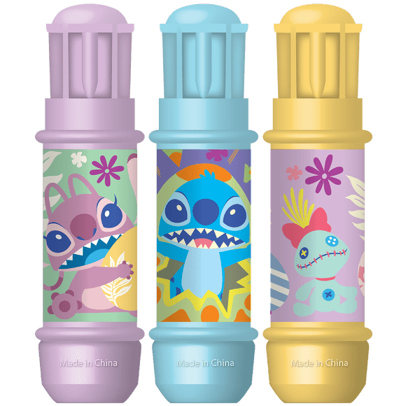 Stitch 3 pack Sidewalk Chalk with Holders, Ages 3+