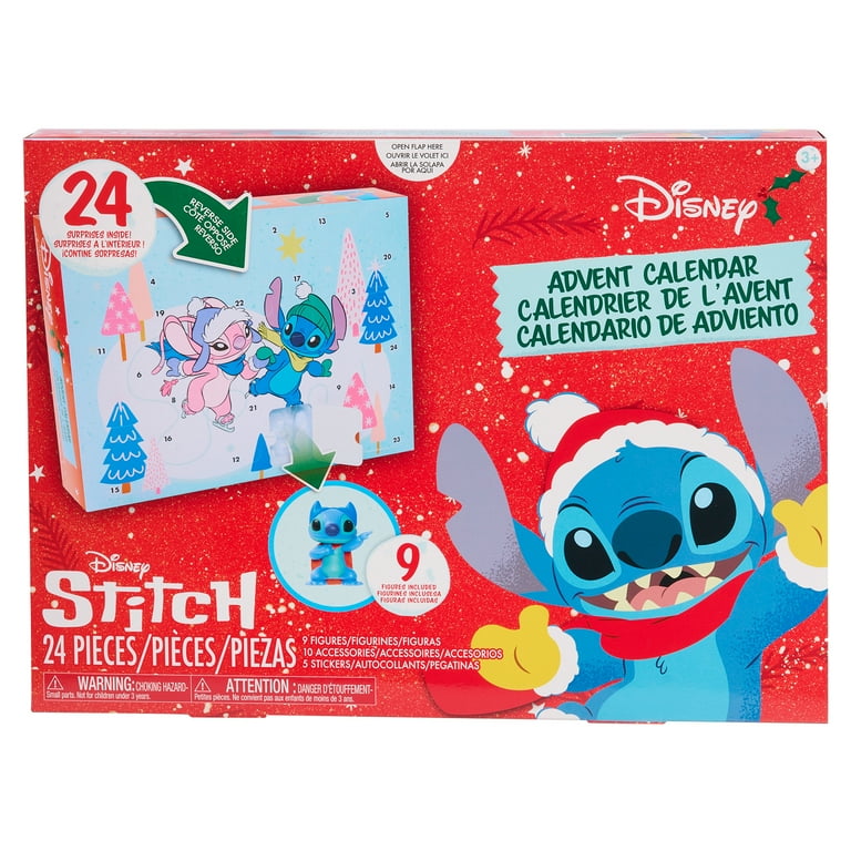 Disney Stitch Advent Calendar, 24 Surprises Inside, Kids Ages 5