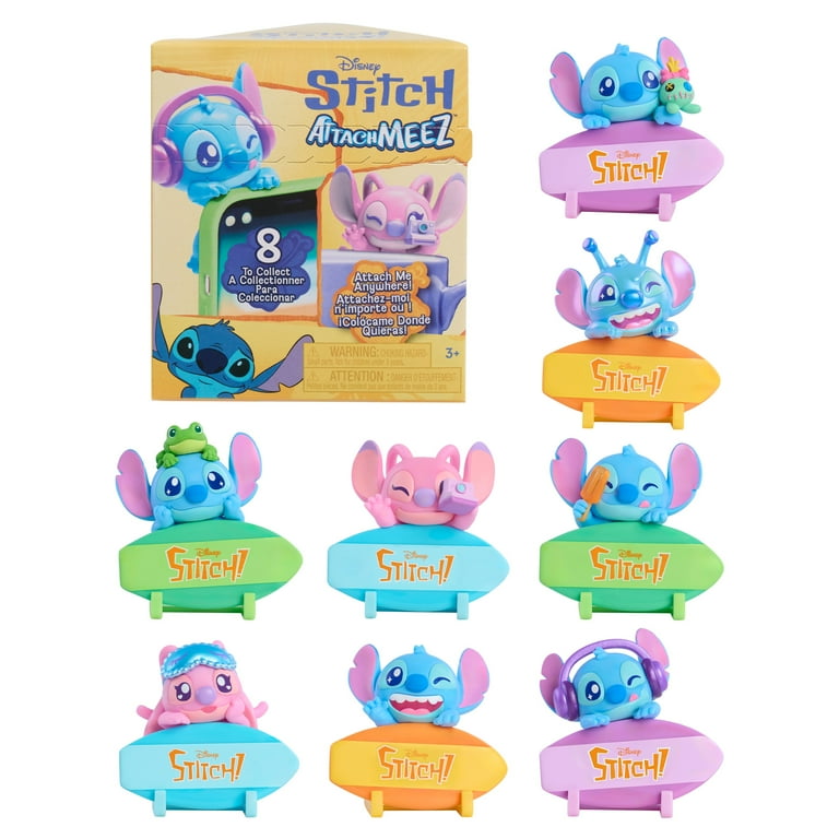Disney Stitch Attachmeez Collectible Mini Figure Blind Box, Hangs