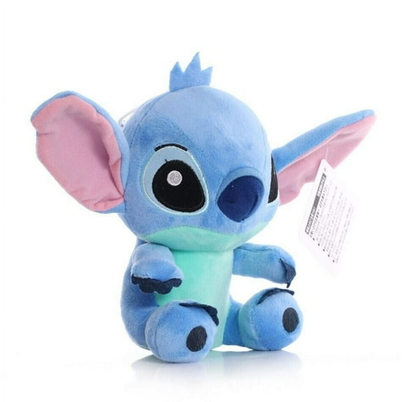 STITCH Blue Cute Stitch Plushy Toy Stuffed Animal 4", Cartoon Doll Blue, Backpack Charm, Car Ornament.