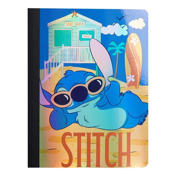 Stitch Composition Writing Notebook, Wide Ruled, 7.5" x 9.75", 80 Sheets, for Students