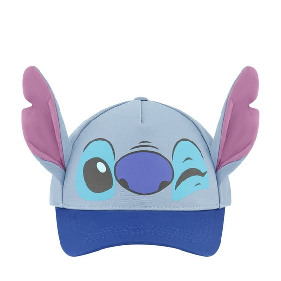Stitch Girls Character Hat with 3D Ears, Blue, One Size Fits Most