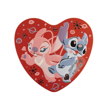 Stitch Heart Tin with 10 pieces of Chocolate