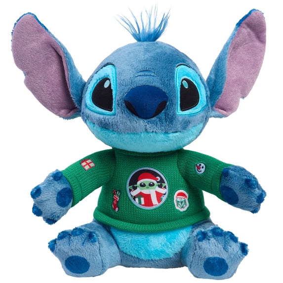 Disney Stitch Plush Stuffed Animal with STAR WARS™ Sweater, 12.5-inches Tall, Kids Ages 2 and up