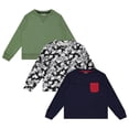 thumbnail image 1 of STITCH & STONE Boys 3PK Tops - Fun and Trendy Sweaters for Boys, TDYE , 14, 1 of 4