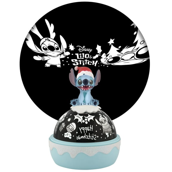 Christmas White Projector Light Tabletop Shadow Lights Stitch Disney 6.574 in x 6.57 in x 8.85 in 0.91 lb